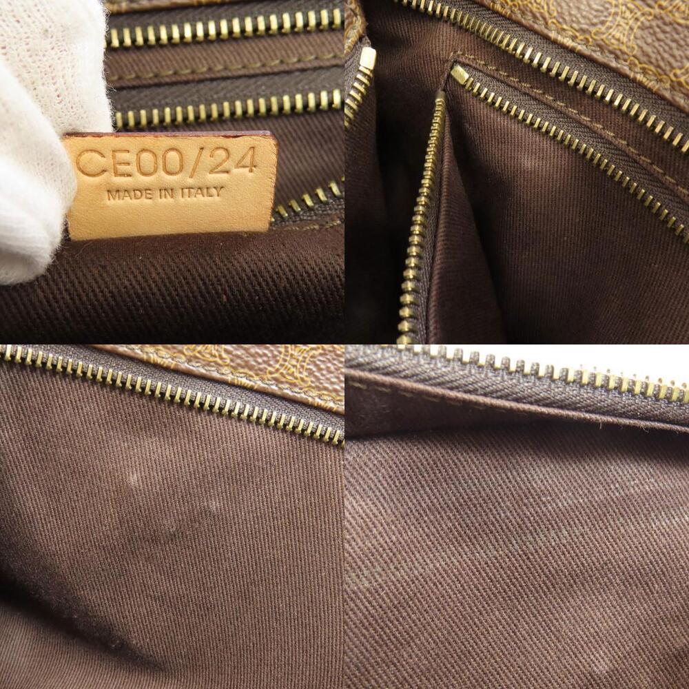 Celine Macadam Boston Leather Brown handbag - Picture 7 of 11